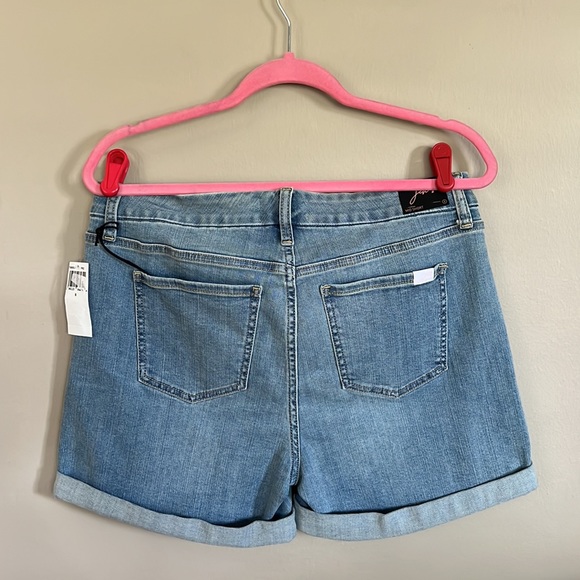 Jen 7 by 7 For All Mankind High Waist Roll Cuff Denim Shorts - Picture 6 of 12